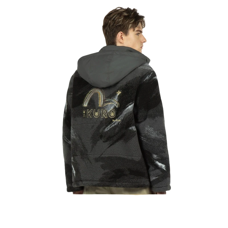 EVISUKURO迷彩提花夹层休闲潮流时尚夹克外套2EAGNM2JK784XXPQ