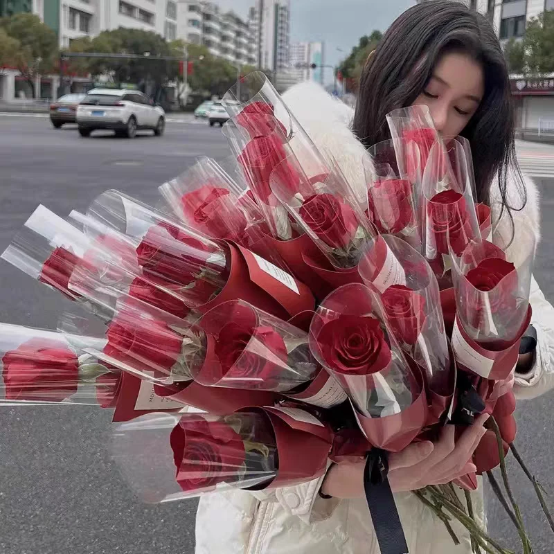 鲜花速递同城配送企业团购单支玫瑰花一朵康乃馨一朵向日葵一朵