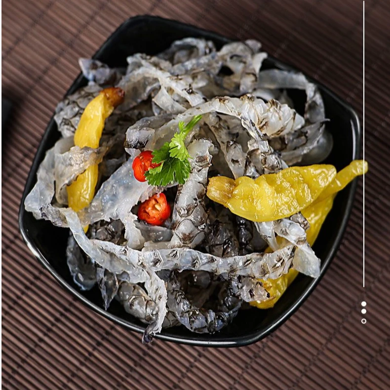 泡椒爽脆鱼皮开袋即食麻辣小海鲜零食小吃下酒菜家庭常备顺丰包邮