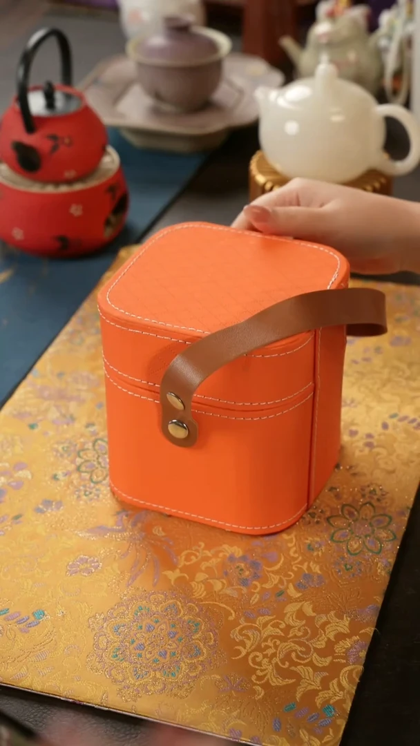 陶瓷茶具花影旅行套装