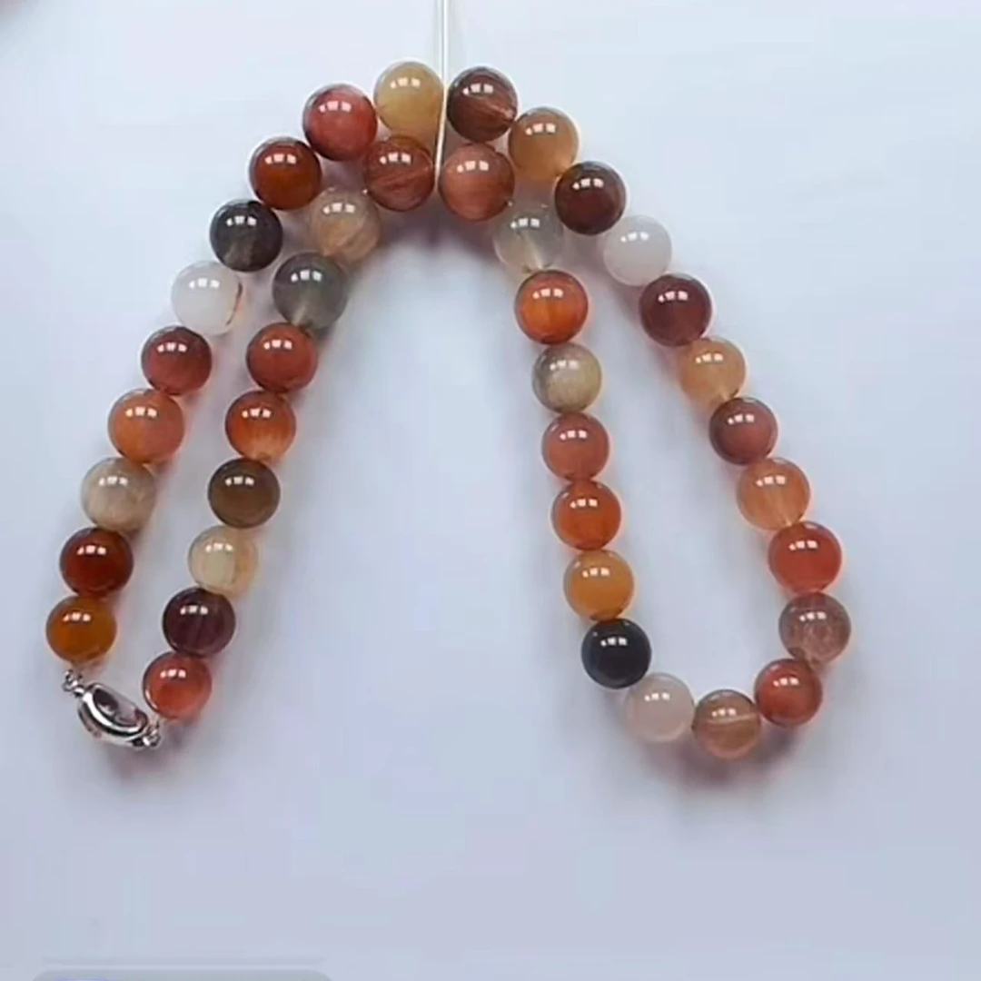 天然水晶兔毛项链美拉德色多样发一