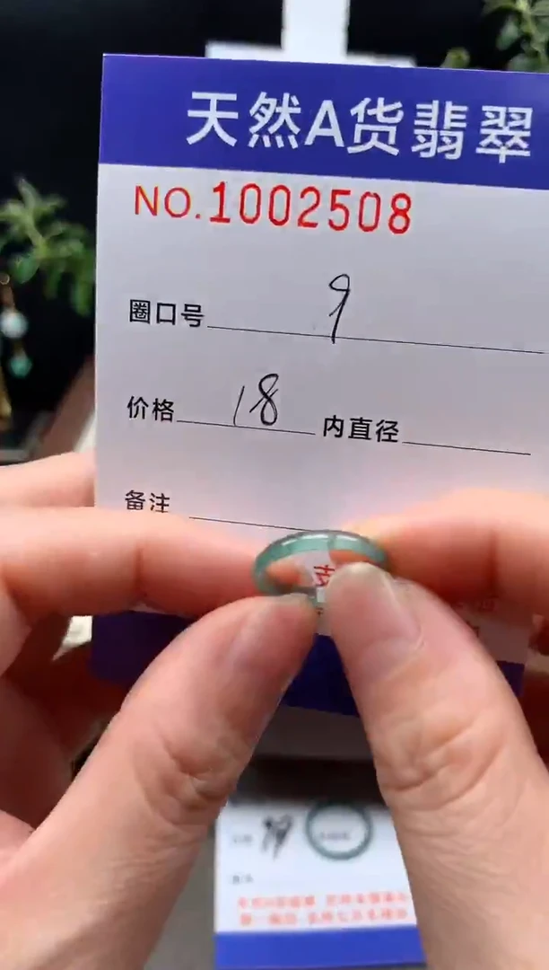 未镶嵌戒指翡翠9#