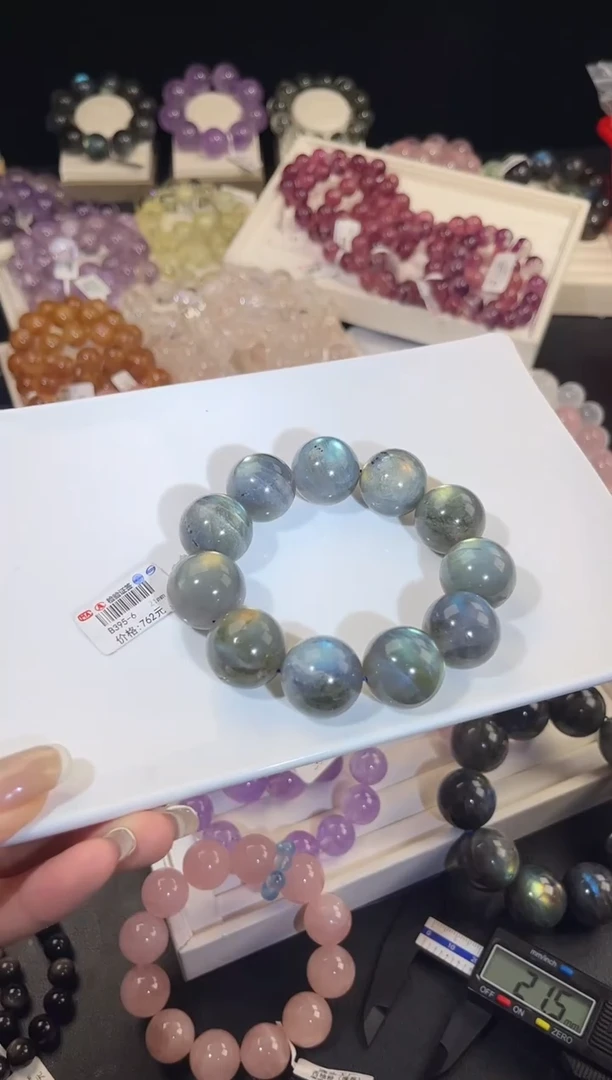 未镶嵌手链拉长石多样性发一Q57灰月光21mm