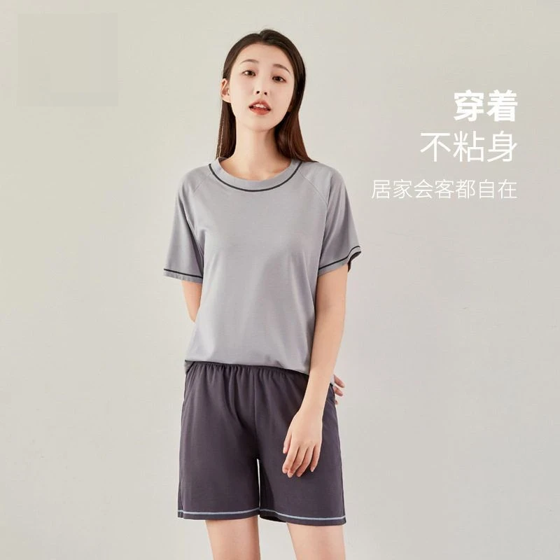 睡衣女士夏季短袖短裤家居服可外穿TM331