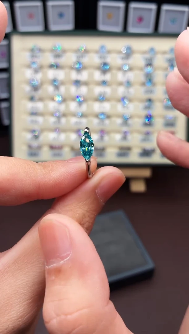 银S925镶嵌戒指碧玺111