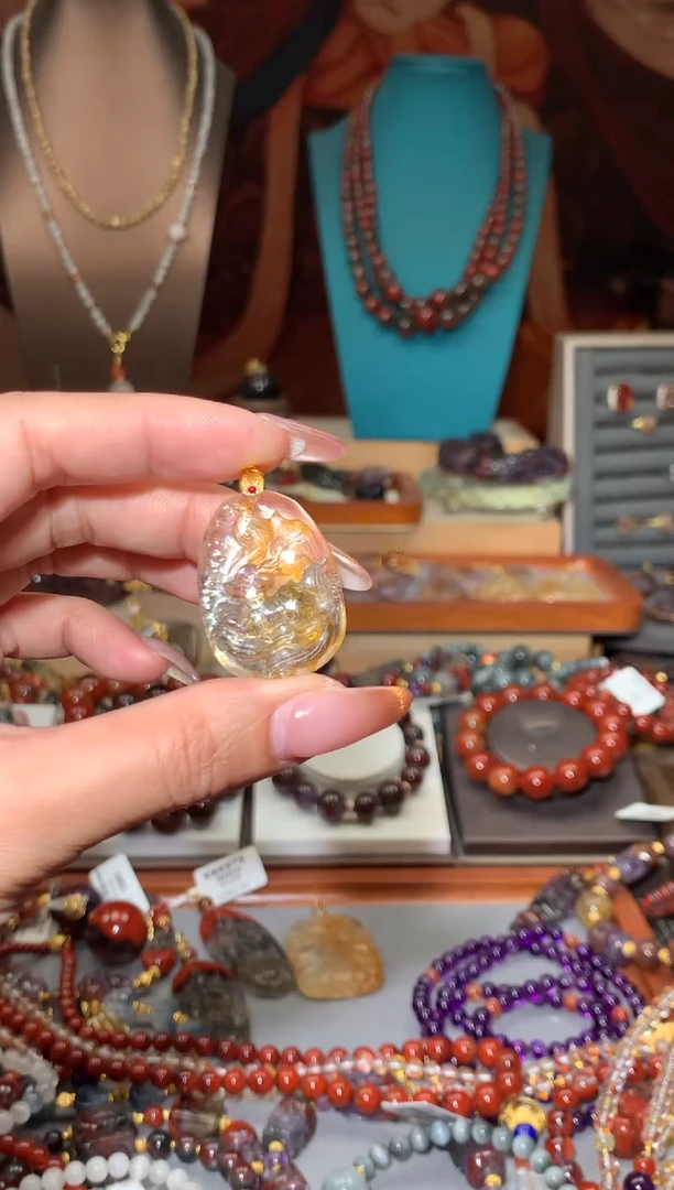 未镶嵌珠宝半成品水晶锦鲤胶花