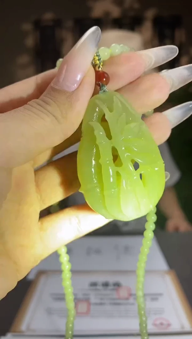 和田玉未镶嵌颈饰A156