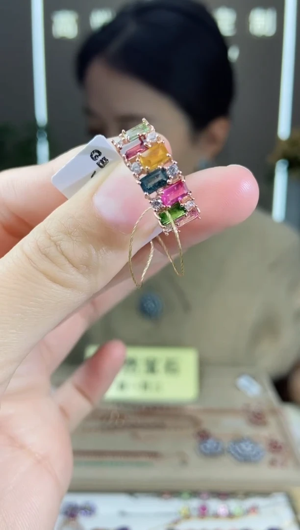 【闪购商品】碧玺手饰银S925镶嵌手饰