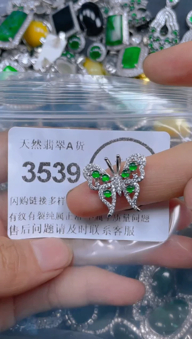 翡翠未镶嵌颈饰3539