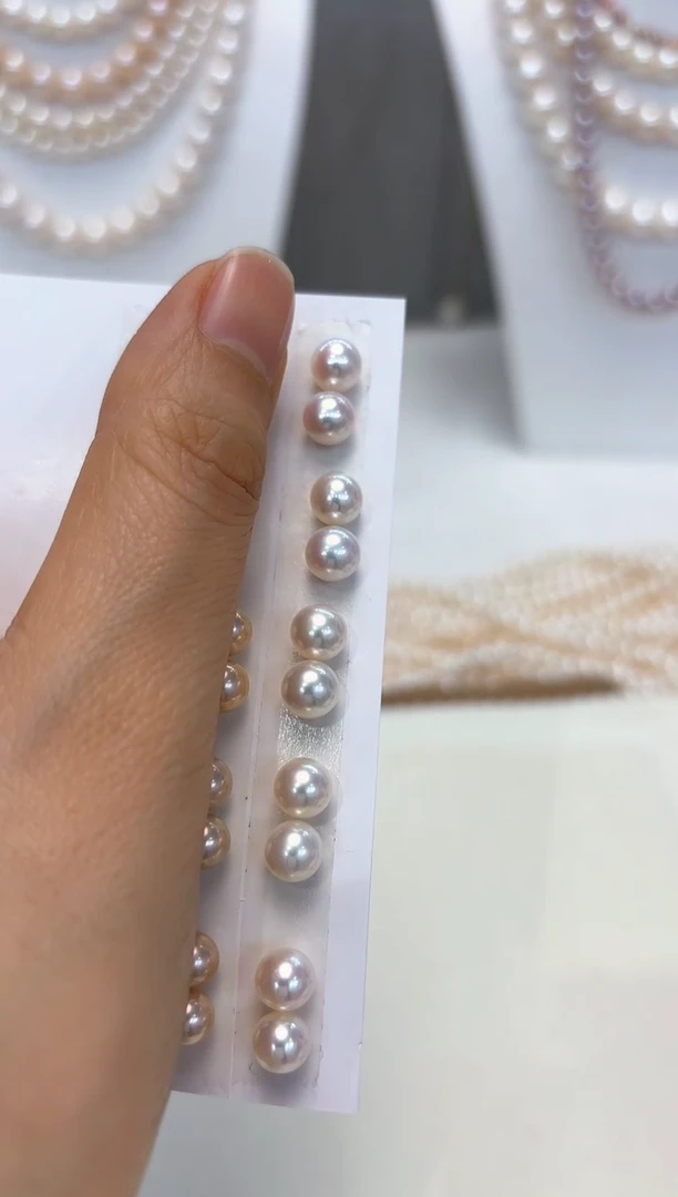 【闪购商品】淡水珍珠耳饰银S925镶嵌白素钉多样性发一件