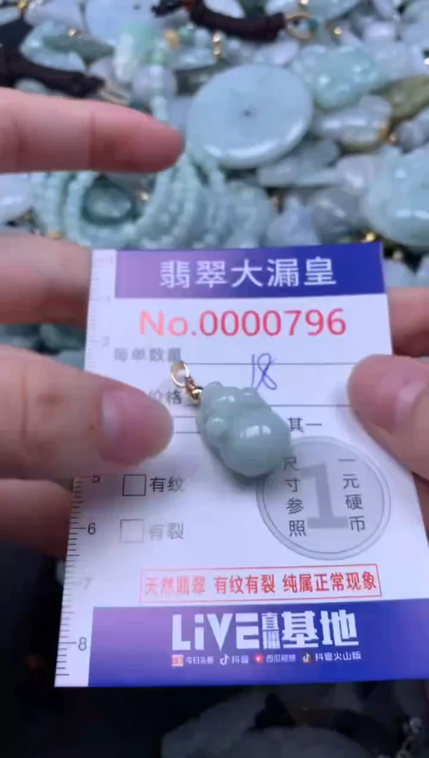 吊坠(不含链)未镶嵌翡翠796