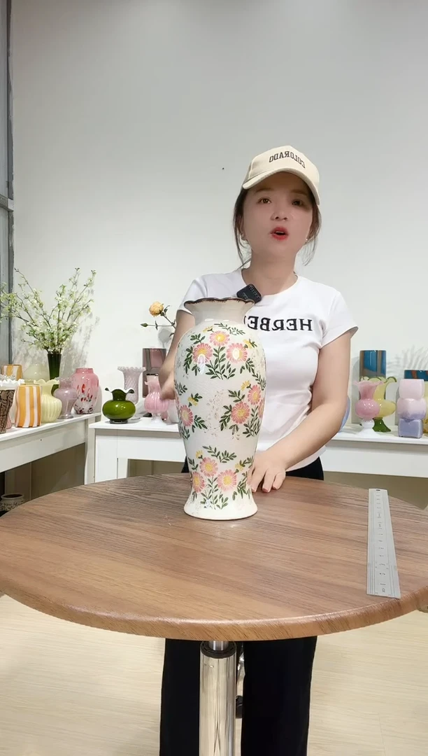 粉菊25A 陶瓷花瓶