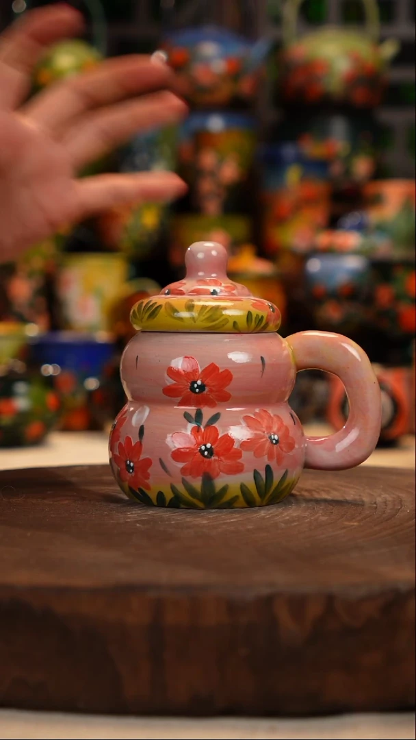 油画  釉下彩   杯子