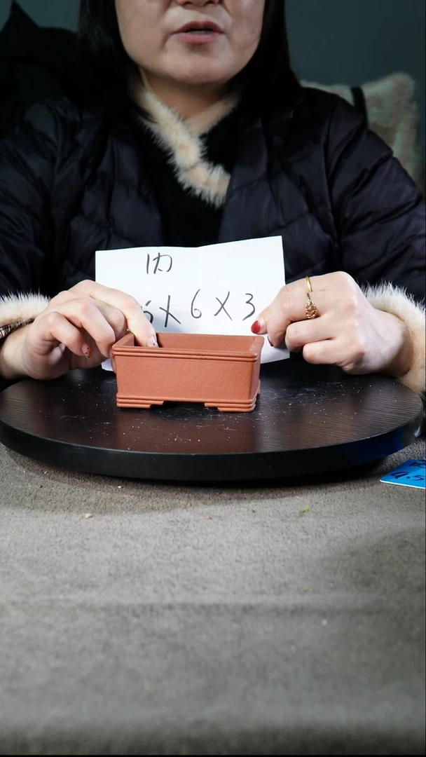 宜兴紫砂花盆小盆 微瑕