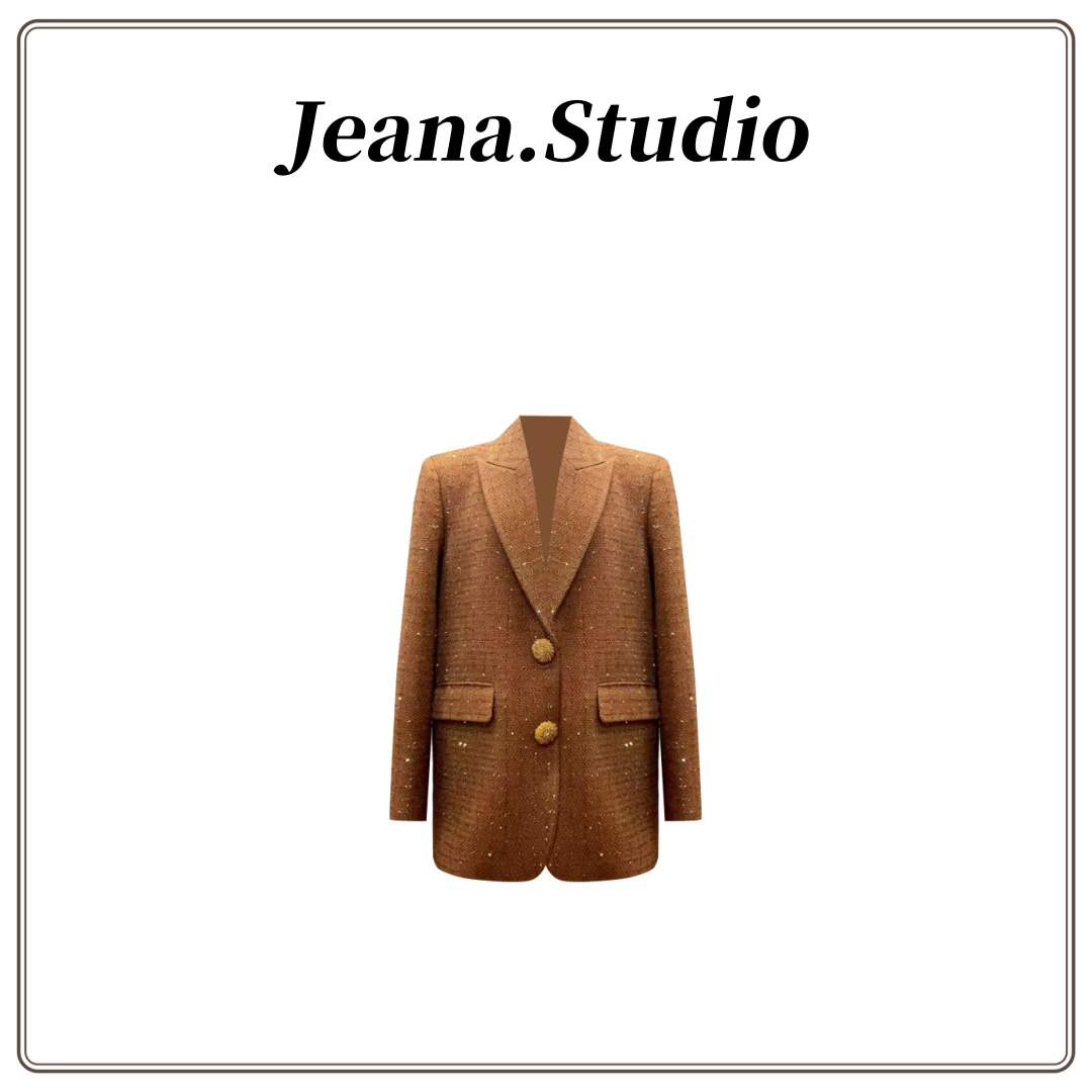 【Jeana.studio】原创设计【高级轻奢】小香风亮片西装