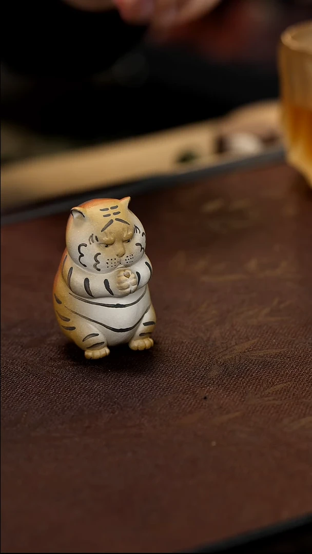紫砂茶宠紫砂小老虎