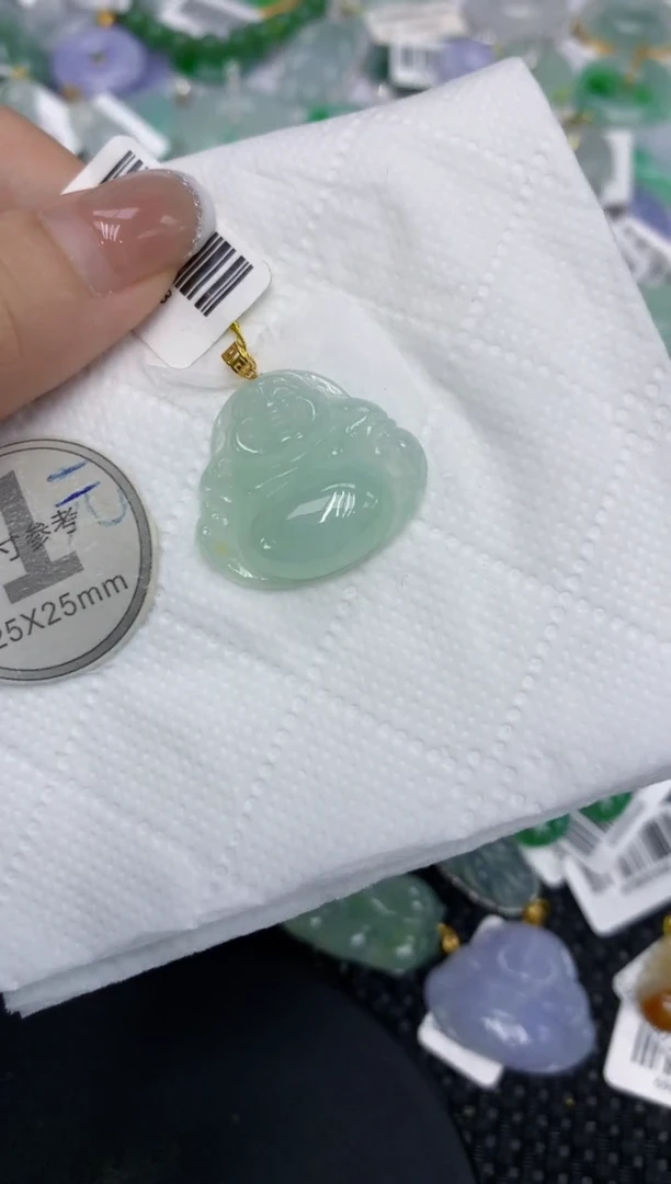 颈饰18K金镶嵌翡翠11111111