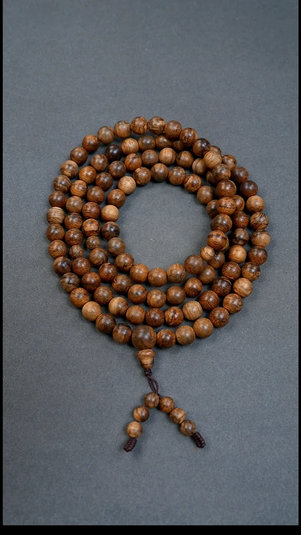 沉香手串8mm越南惠安老料多圈26.32g