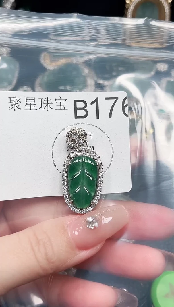 【闪购商品】翡翠颈饰未镶嵌赠皮绳176