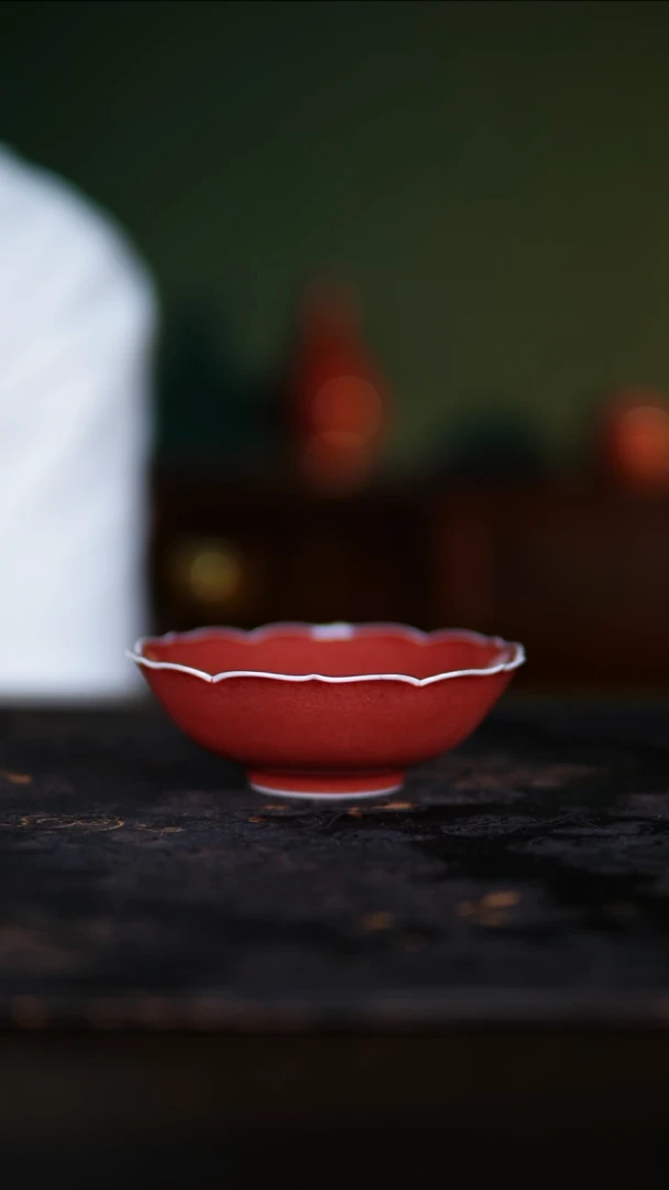 杯子景德镇纯手工陶瓷豇豆红