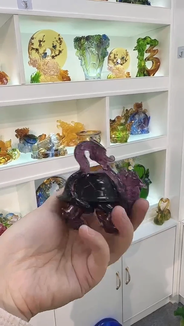 手工艺品琉璃玄武