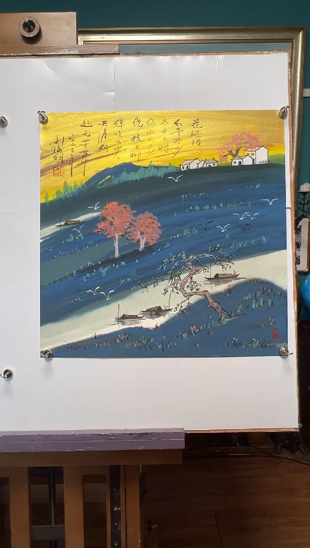 国画刘海明-4平尺-国画作品