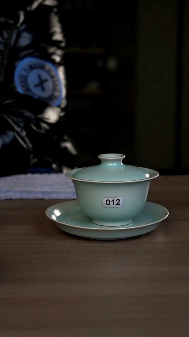 【闪购商品】杯012号仿古清韵盖碗微瑕不开片