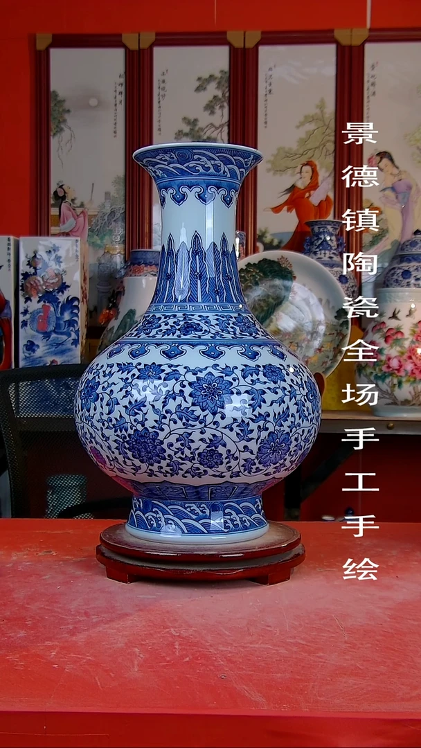 摆件手景德镇陶瓷 全场手工绘