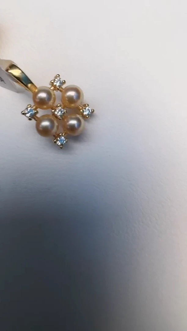 海水珍珠银S925镶嵌颈饰吊坠