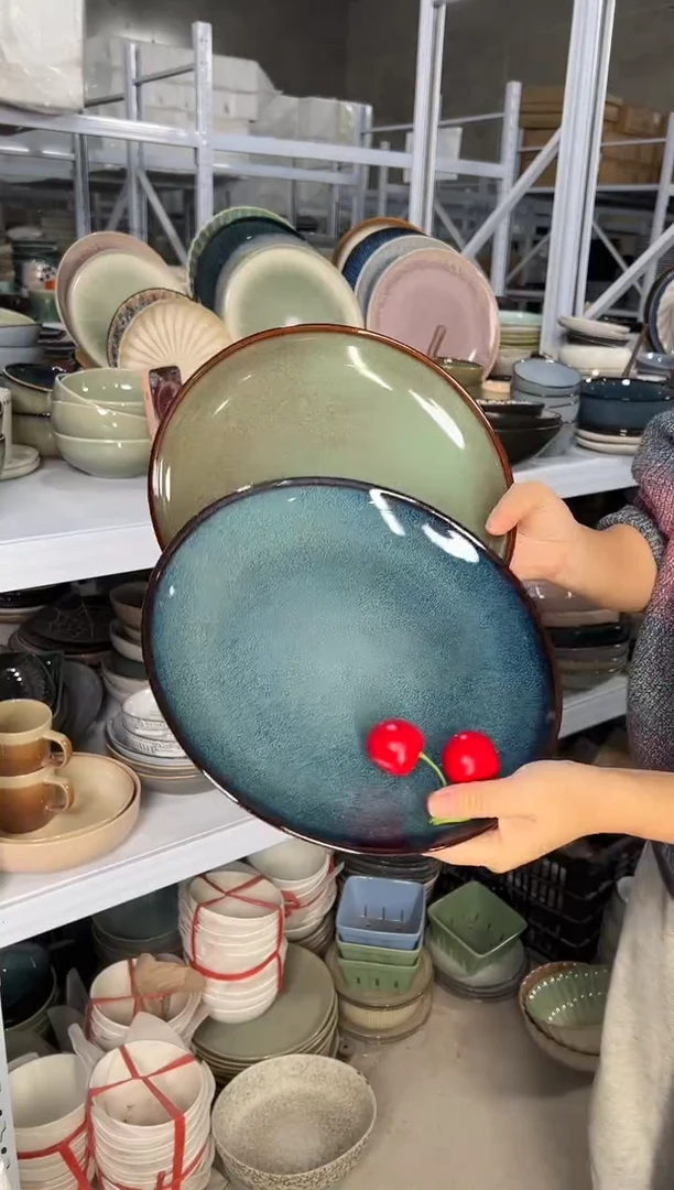 陶瓷外贸尾货瑕疵满20包邮X2大盘