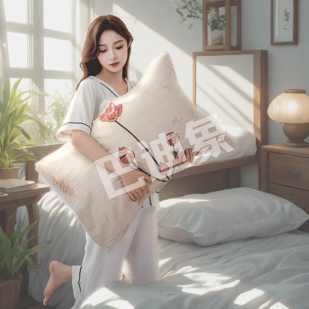 纯棉透气简约一对枕巾情侣四季通用耐脏枕头巾52*75cm左右防头油