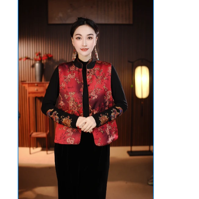 [喜上眉梢]公子柒国风喜上眉梢新中式刺绣刺绣马甲