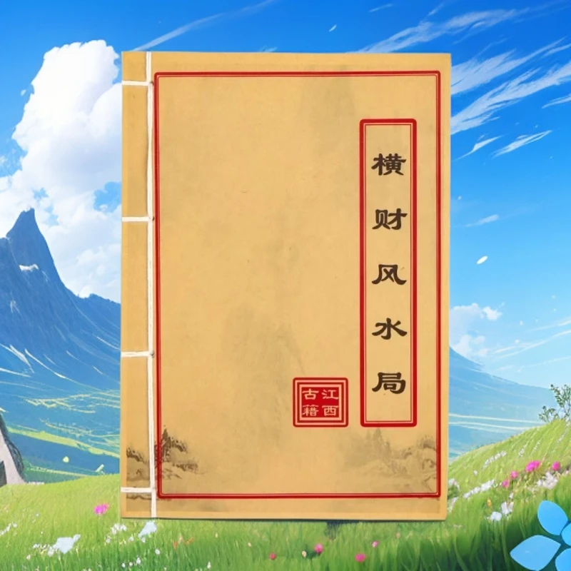 横财风水局 民间收藏 道林纸纯手工穿线古籍书