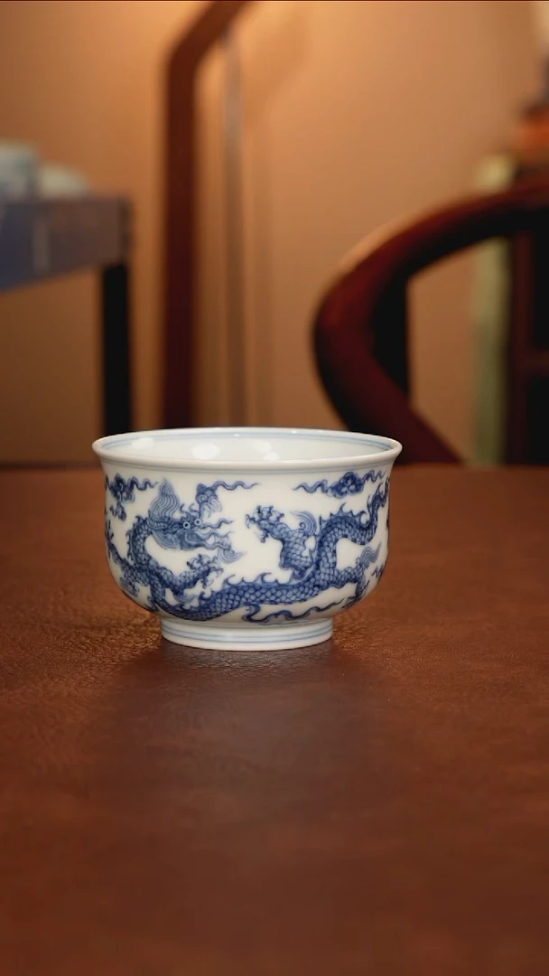 景德镇瓷器，青花瓷手绘茶具~