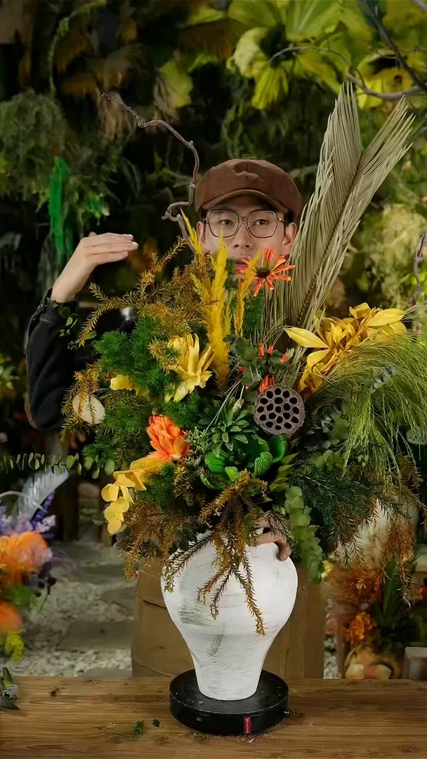 永生花一物一拍连花带瓶