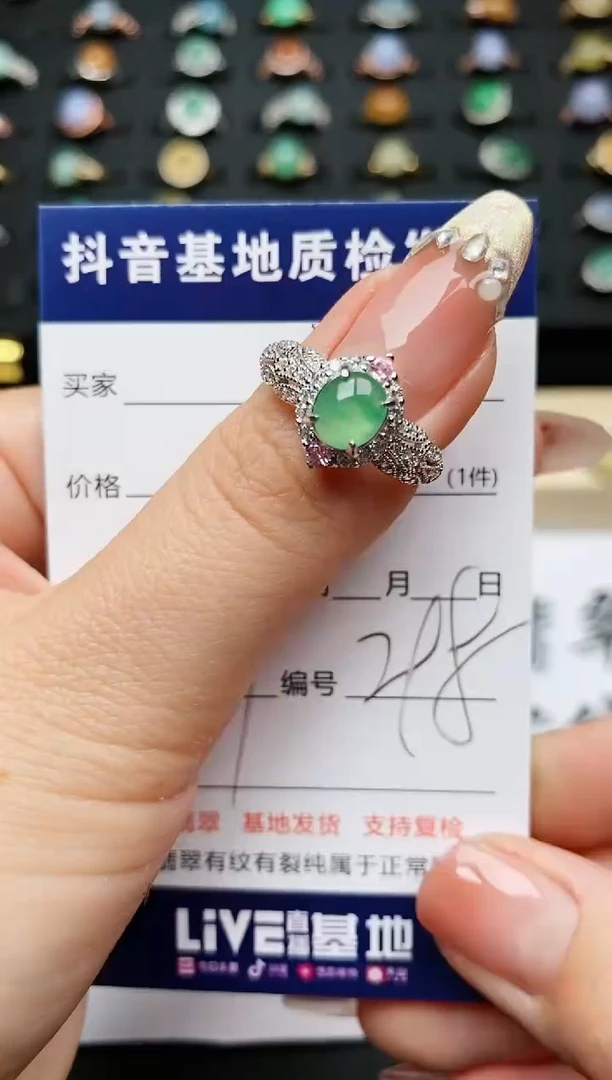 【闪购商品】翡翠戒指银S925镶嵌.............