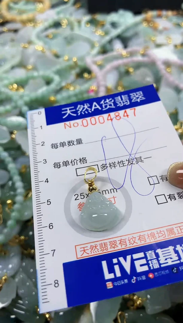 颈饰未镶嵌翡翠天然A货翡翠