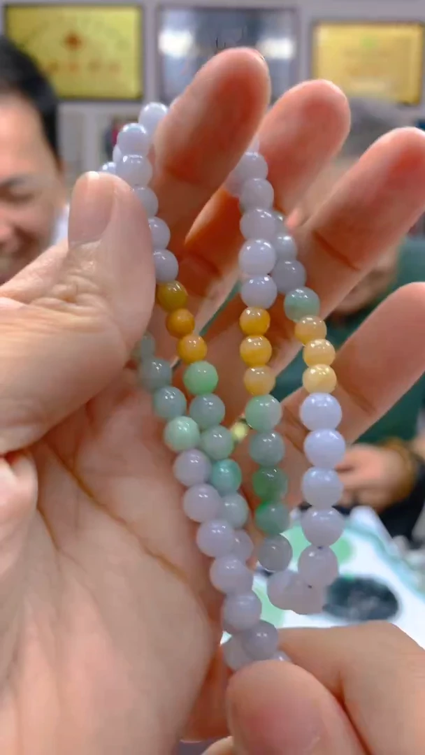 定制翡翠未镶嵌毛货闪购链接XDS026带珠链