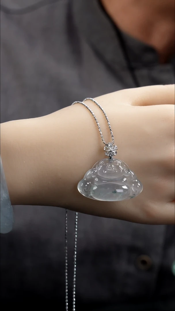 颈饰18K金镶嵌翡翠119·