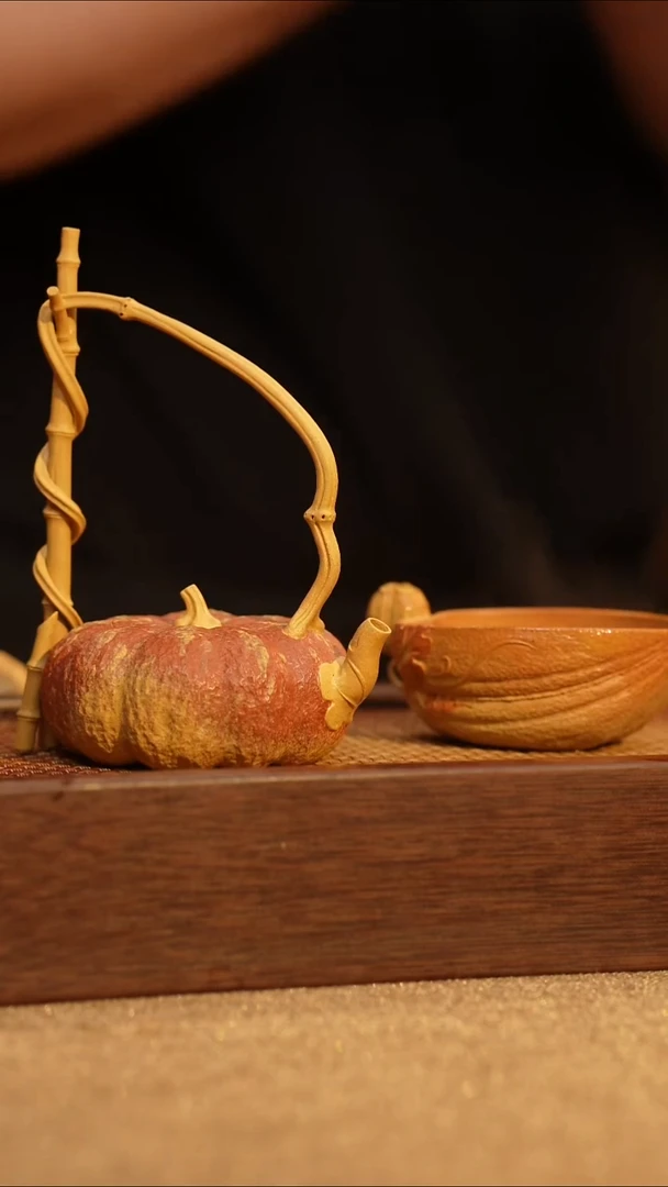 茶壶紫砂提梁南瓜一壶一杯