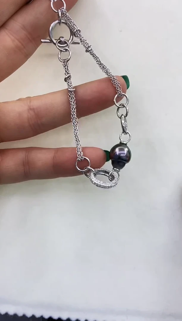 【闪购商品】海水珍珠手链银S925镶嵌51