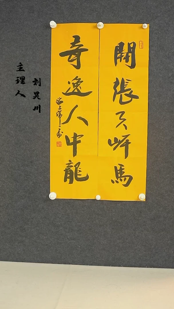 书法韩老师 书法对联 2尺 纸心