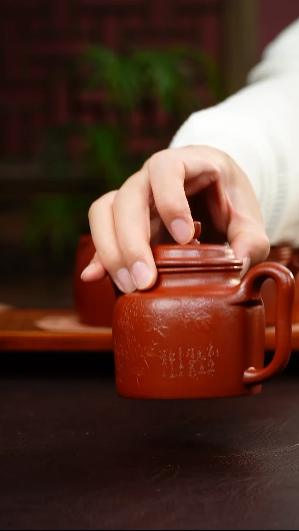 茶壶紫砂?***顺高德钟 大红袍