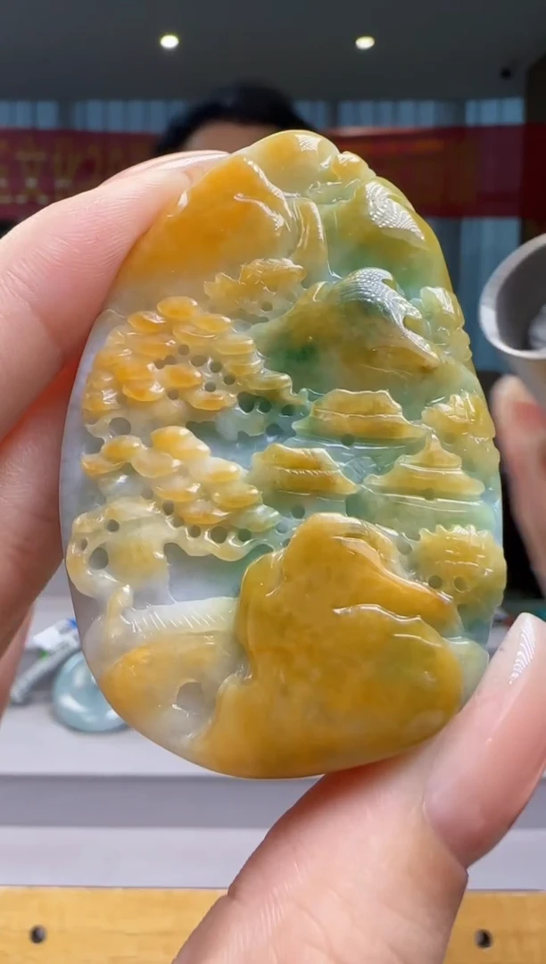 翡翠未镶嵌颈饰MM@@60B7J17184