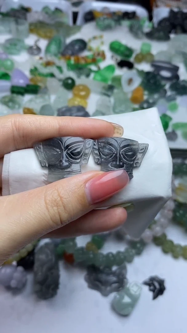 定制翡翠未镶嵌毛货定制不退不换