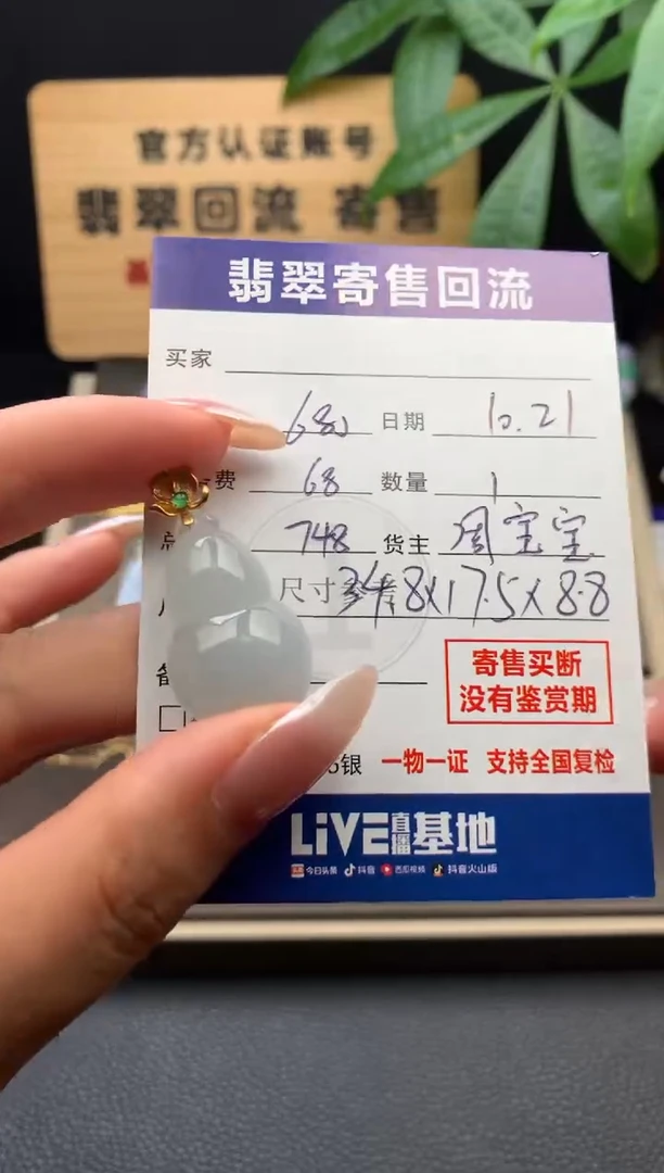 颈饰18K金镶嵌翡翠21015945