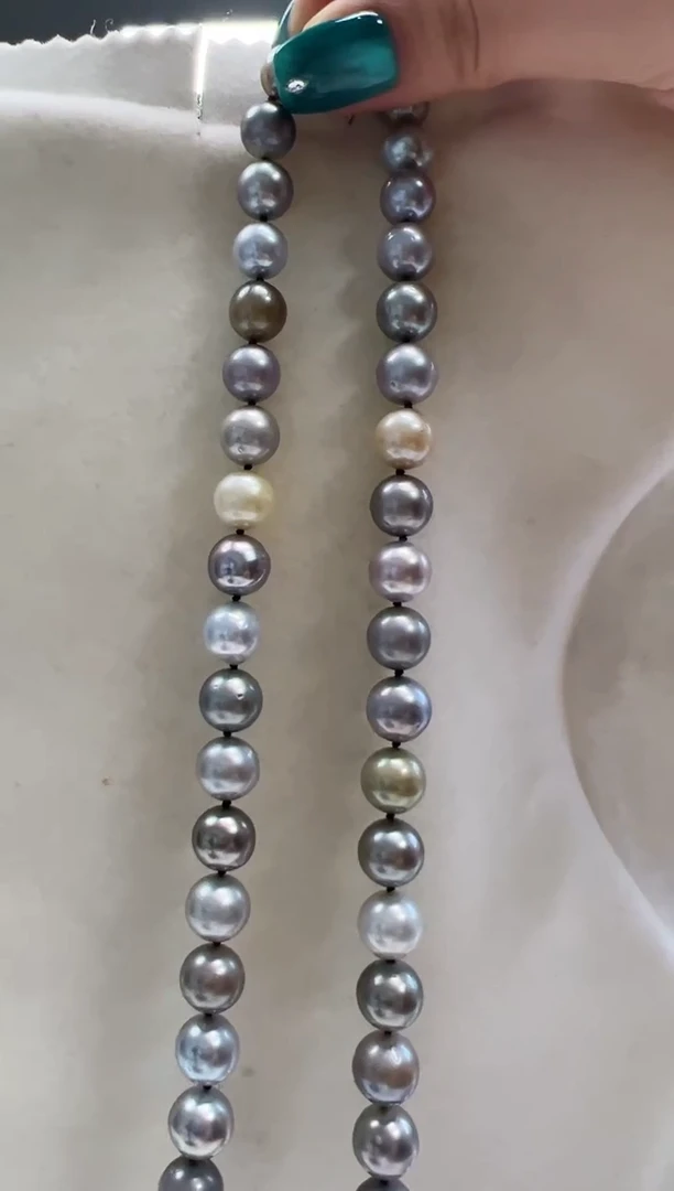 未镶嵌海水珍珠DA 串链 9-11 XT167