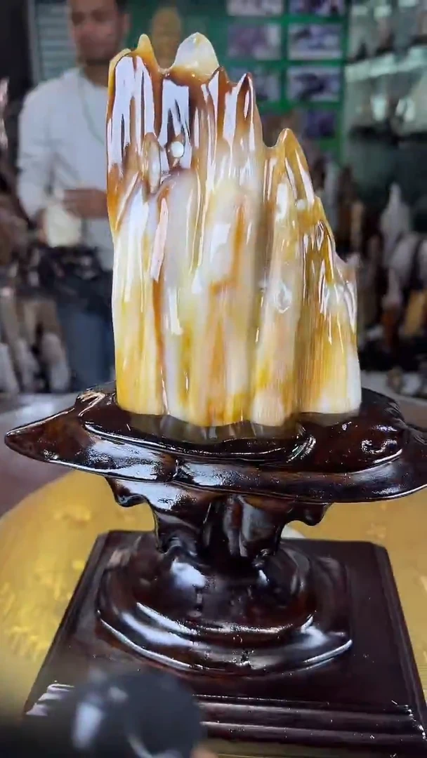 未镶嵌珠宝奇石硅化玉缅甸天然树化玉摆件