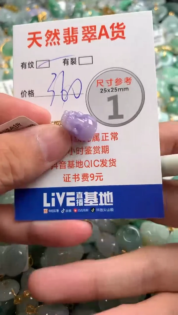 颈饰18K金镶嵌翡翠0735678901