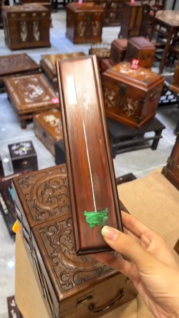 木线香盒 线香盒绿
